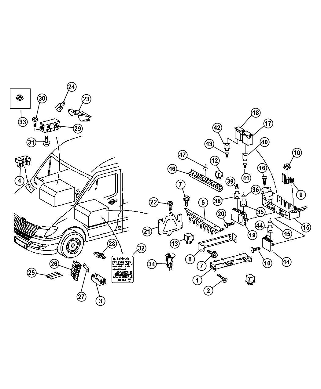 Diagram Relay, Fusebox And Control Modules Seat Frame. for your 2011 Jeep Liberty   