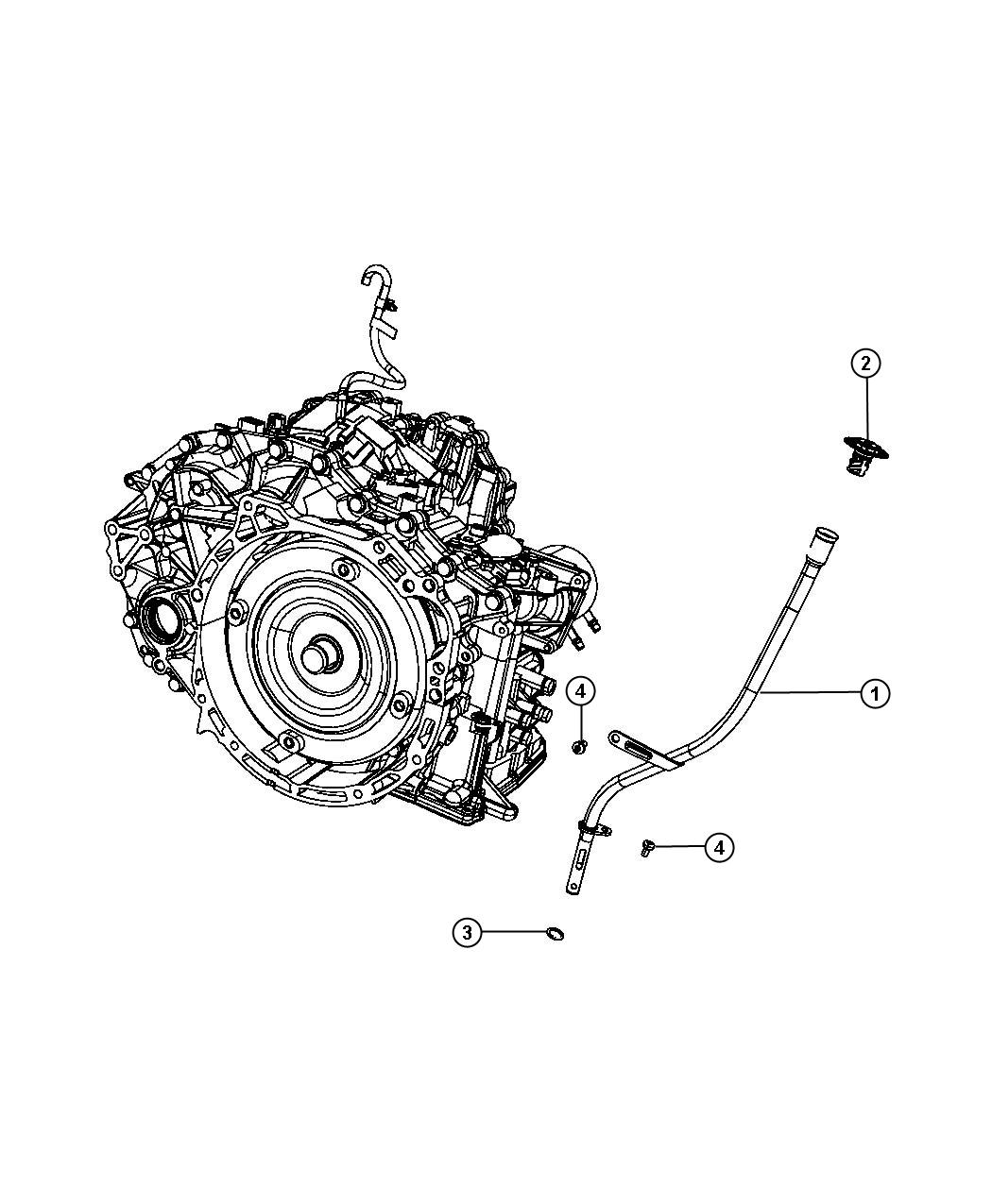 Diagram Oil Fill Tube And Related Parts. for your 2008 Jeep Patriot   