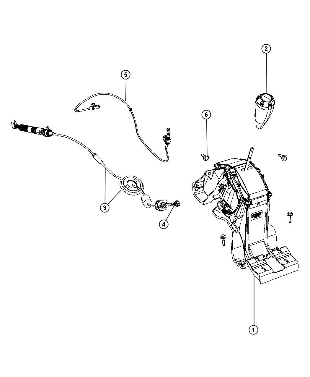 Diagram Gearshift Controls. for your Jeep Compass  