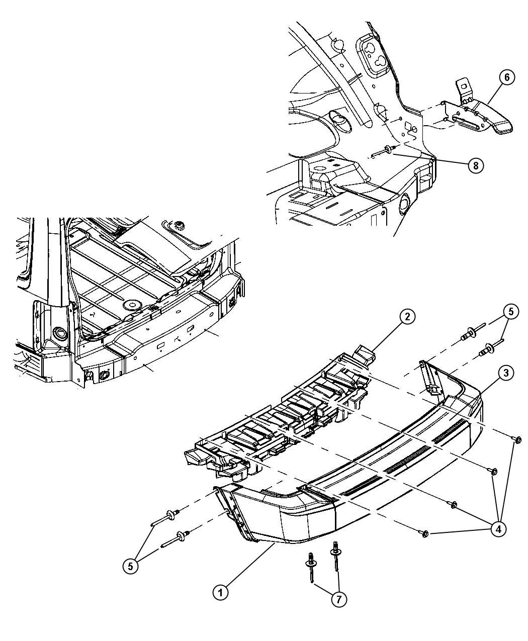 Diagram Fascia, Rear. for your Chrysler 300  M