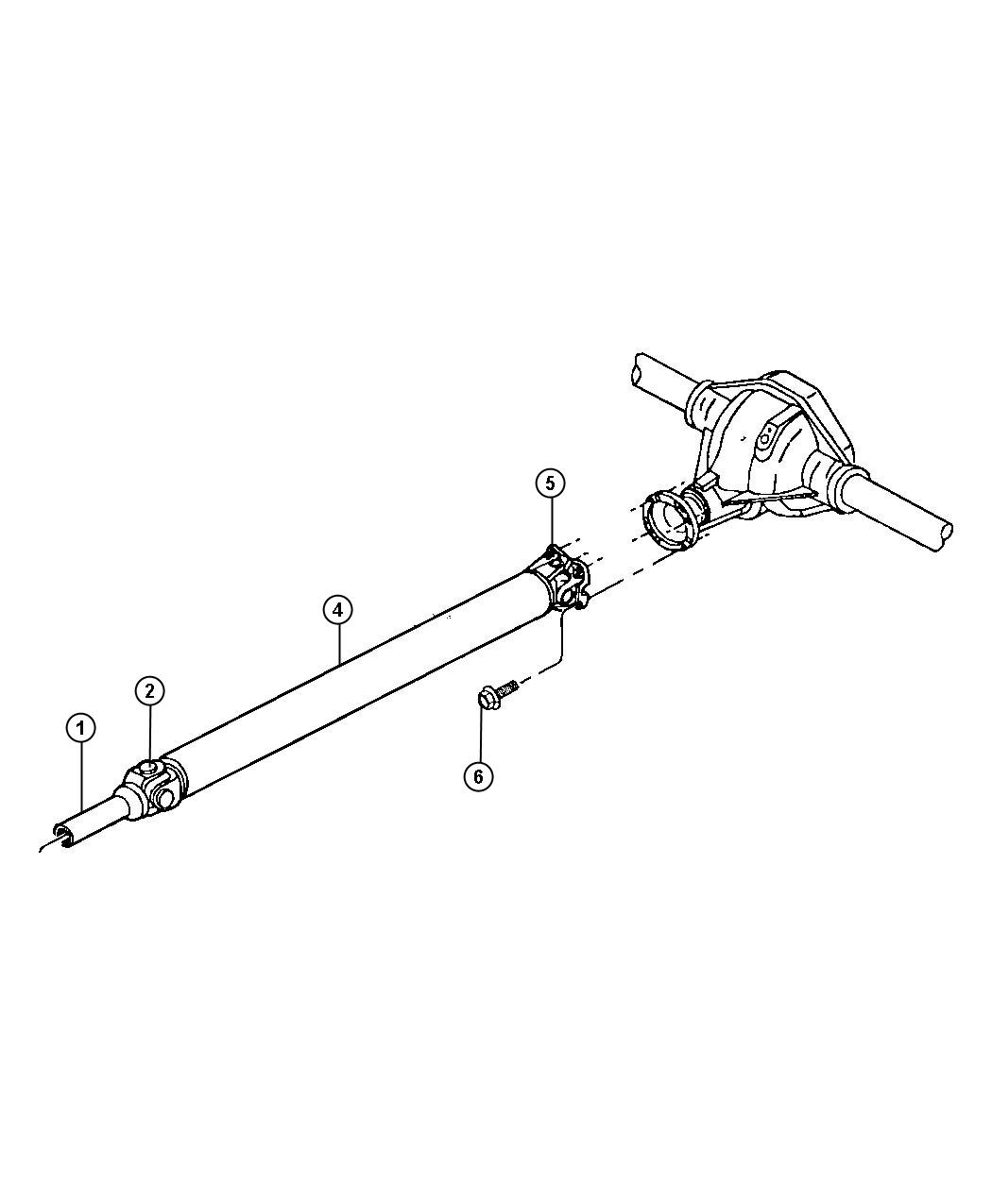 Diagram Shaft, Drive, Rear. for your Chrysler 300 M 