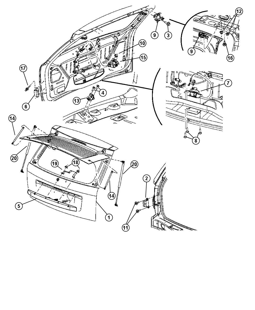 Liftgate. Diagram