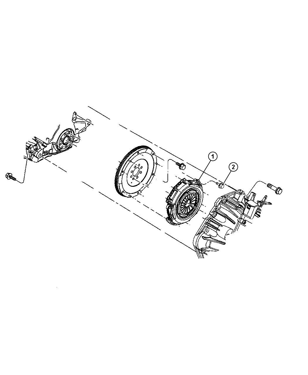 Diagram Clutch Assembly. for your Dodge Caliber  