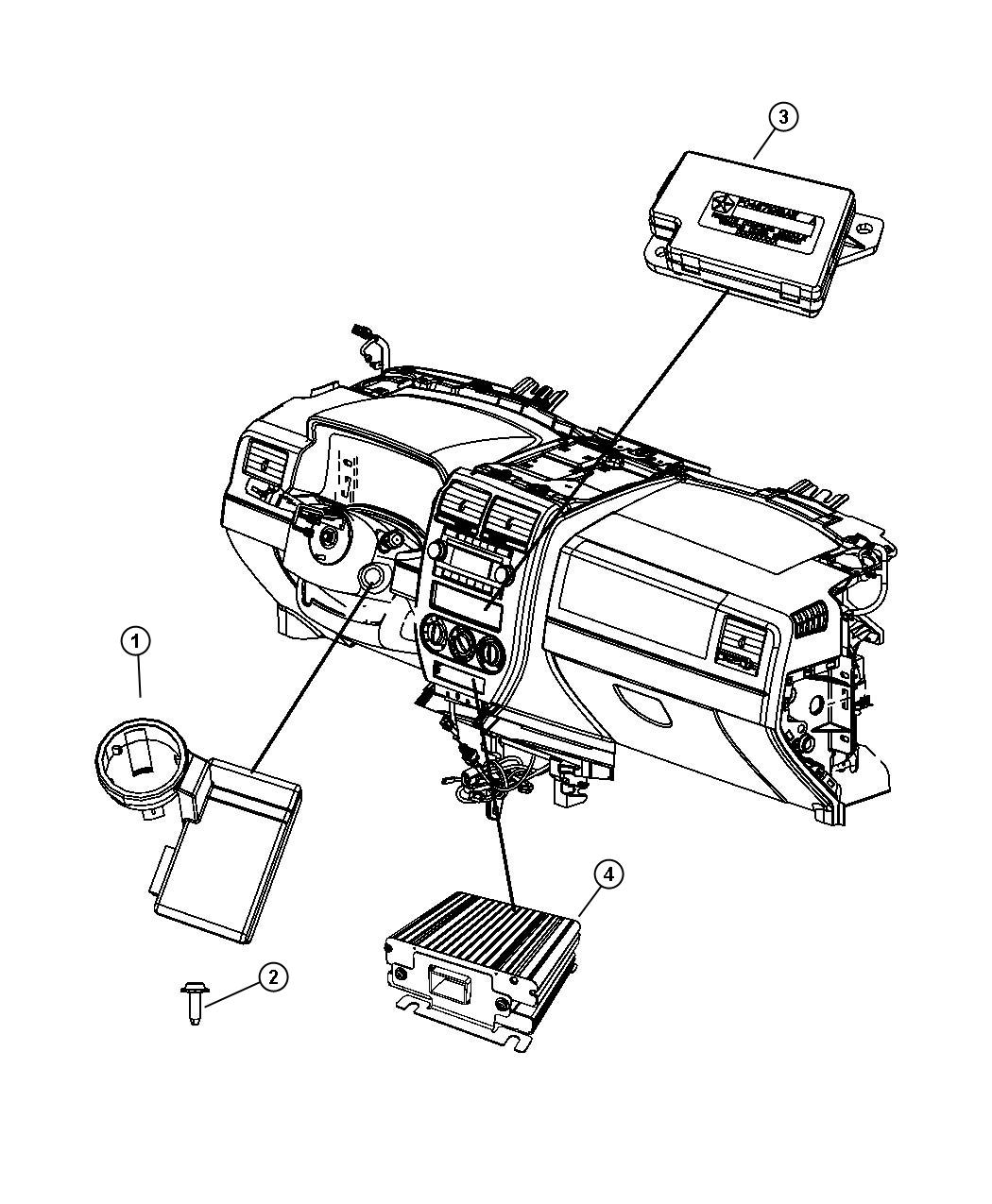 Diagram Modules Instrument Panel. for your 2002 Chrysler 300  M 