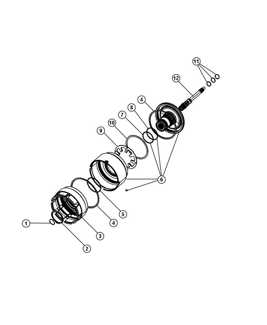 Diagram Input Clutch Assembly. for your Chrysler