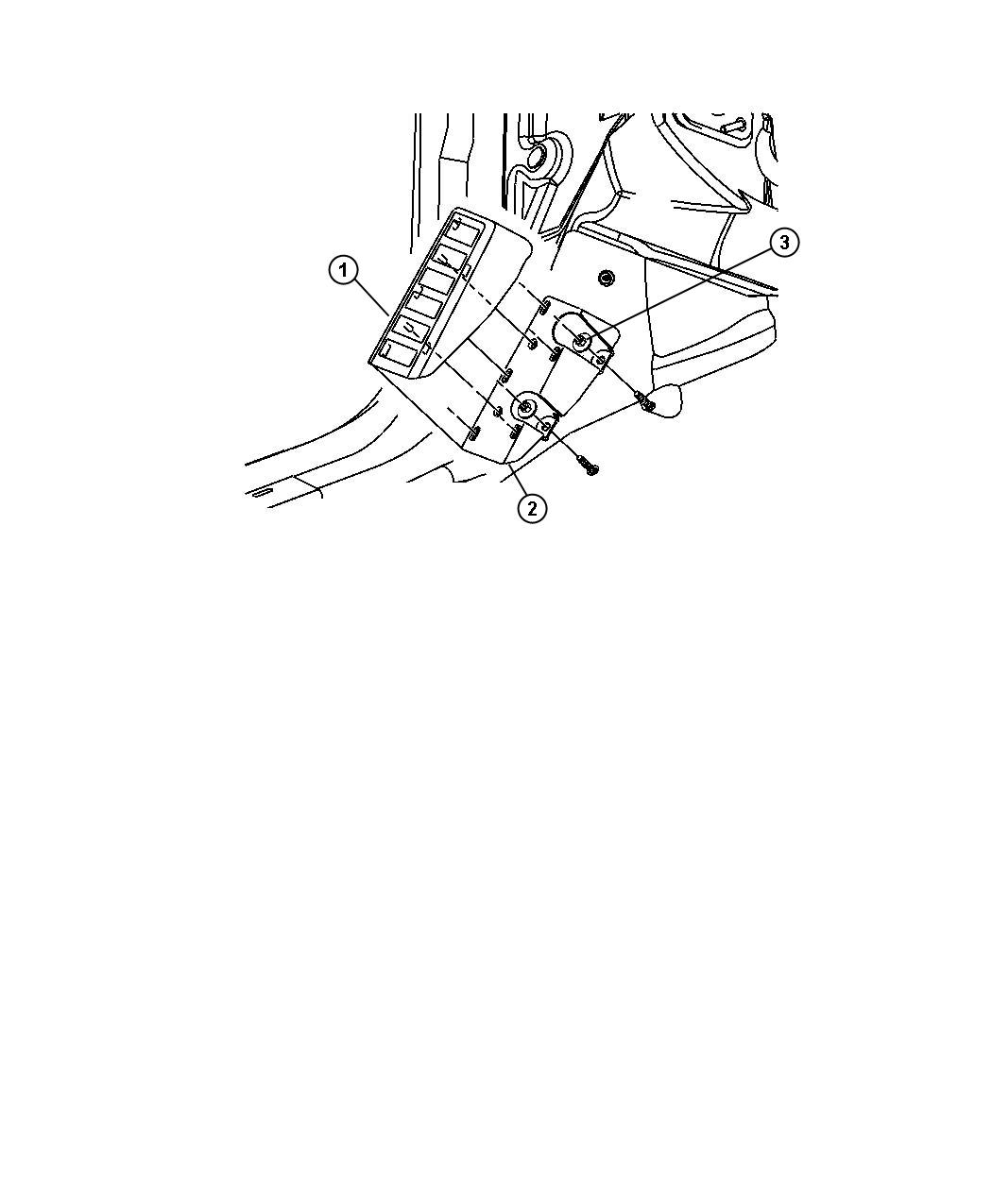 Diagram Footrest. for your Dodge