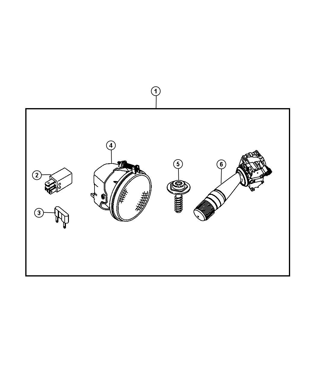 Diagram Light Kit - Fog. for your Jeep