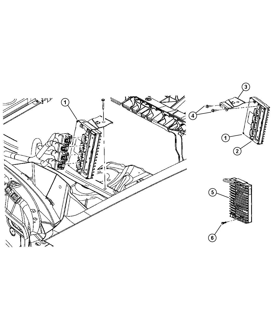 Modules Engine Compartment. Diagram