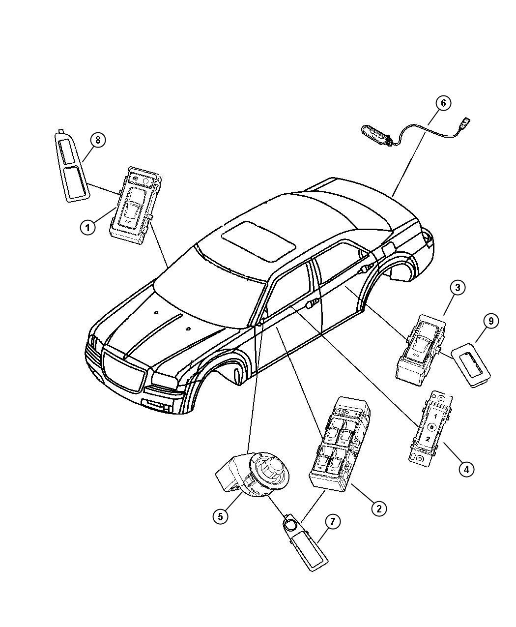 Switches Doors, Decklid, and Liftgate. Diagram