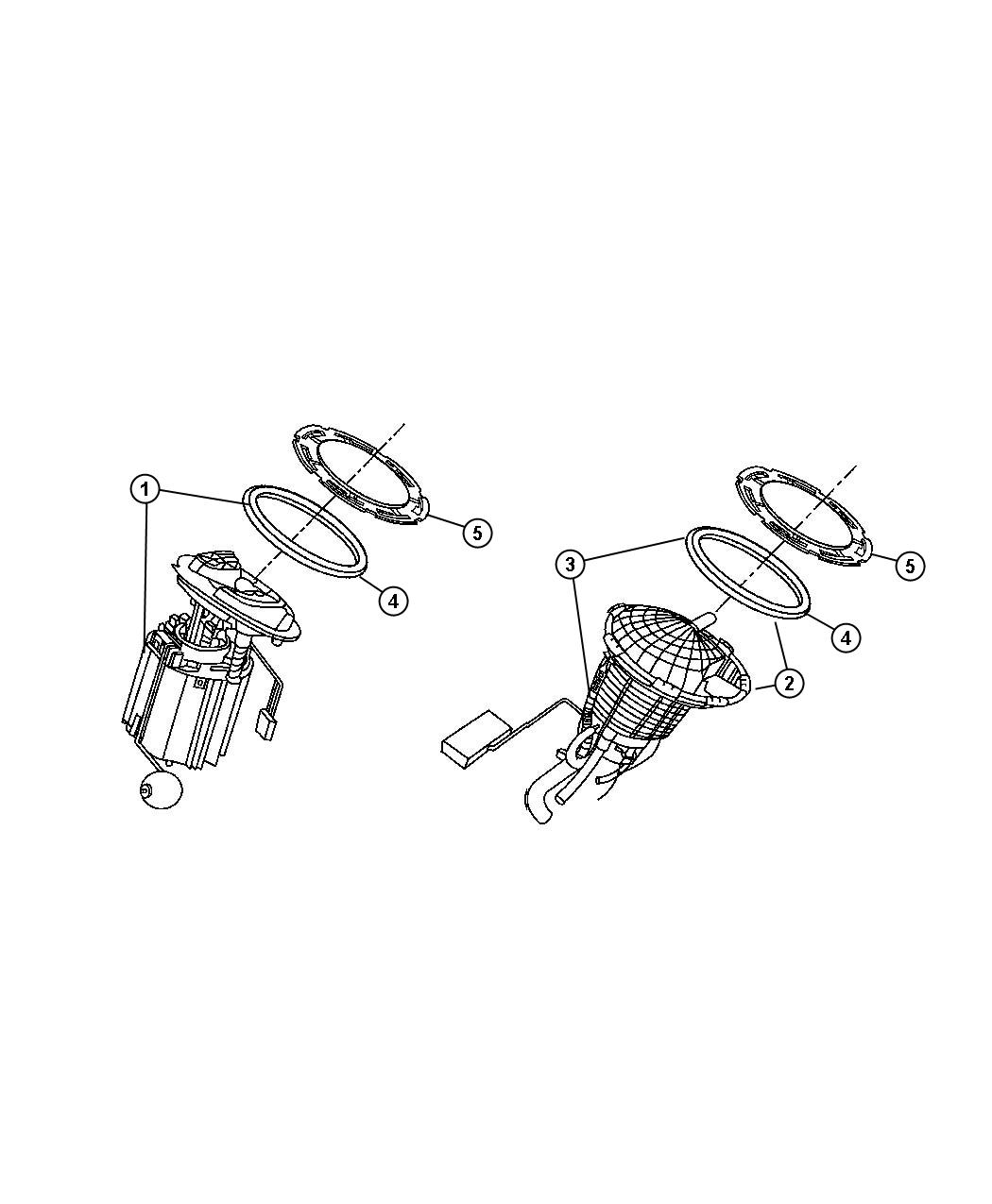 Diagram Fuel Pump Module. for your 2004 Chrysler 300 M  