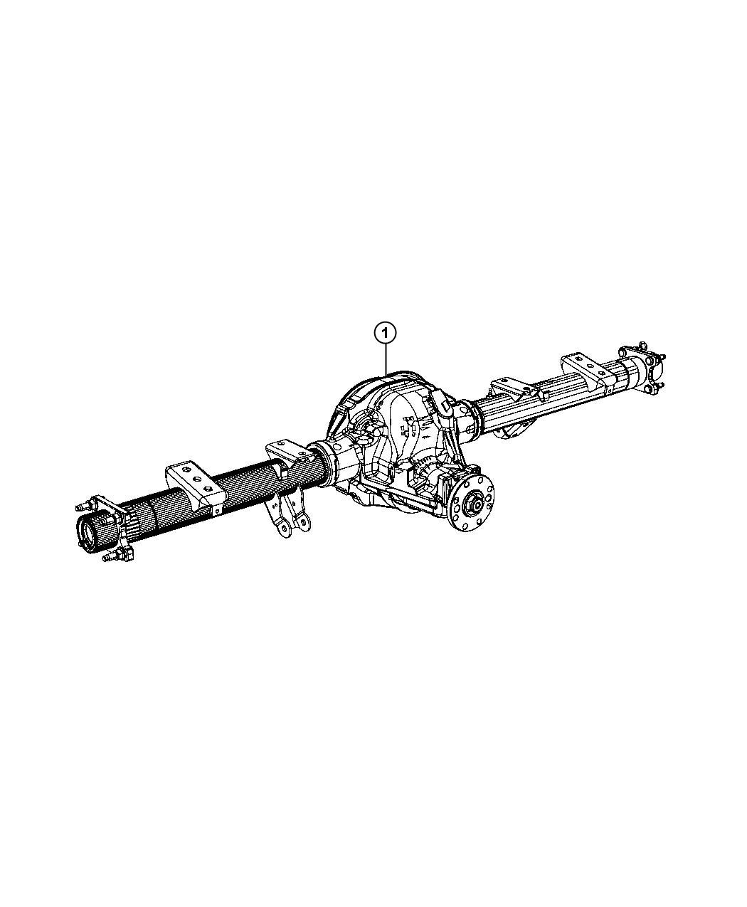 Diagram Axle Assembly,Rear. for your Dodge