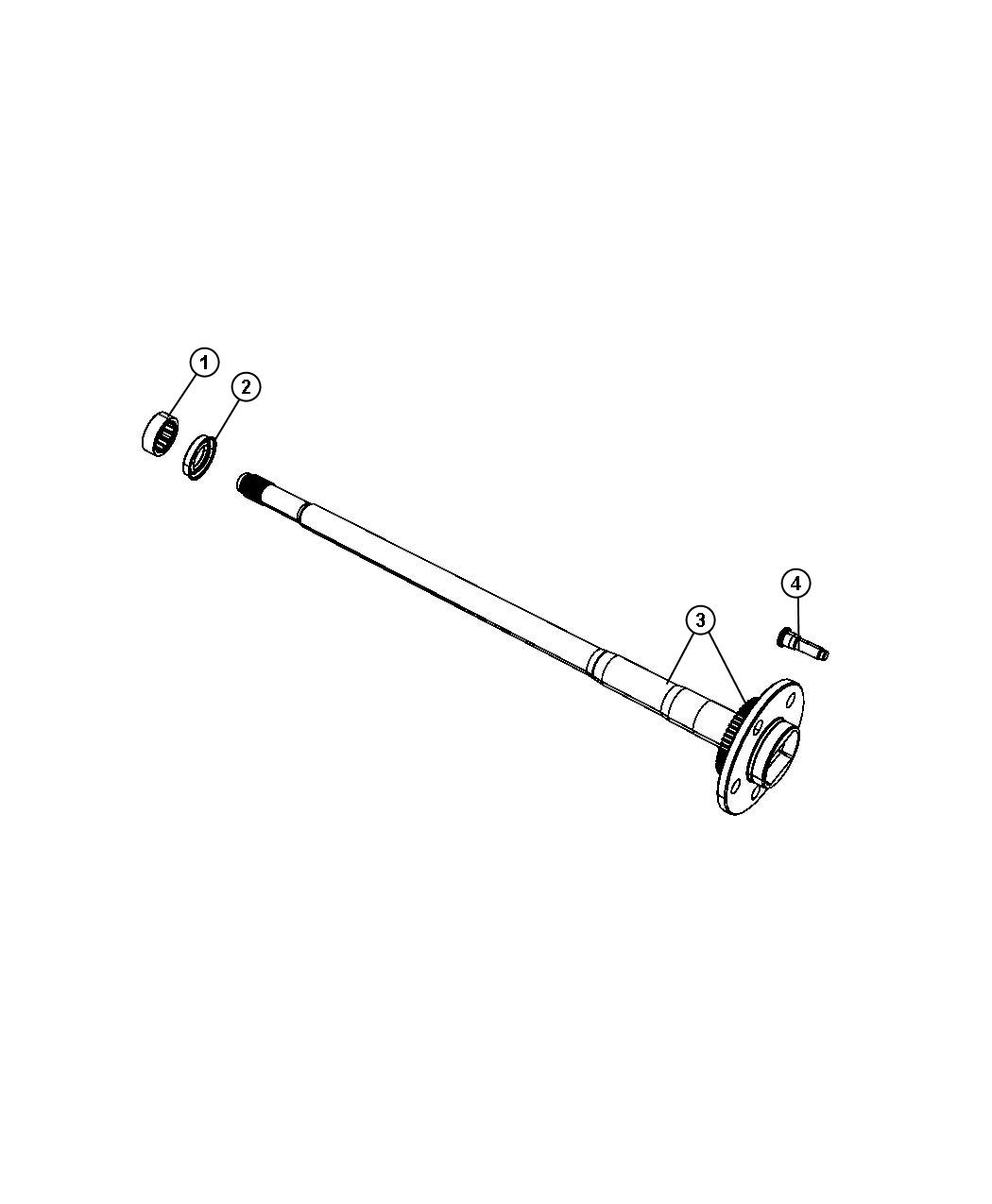 Shaft,Rear Axle. Diagram