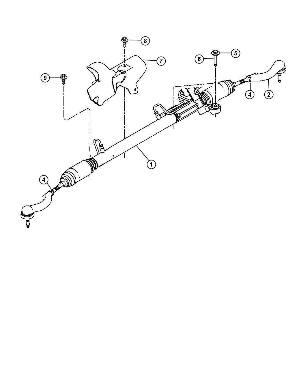 Diagram Gear Rack and Pinion. for your 2010 Dodge Charger   