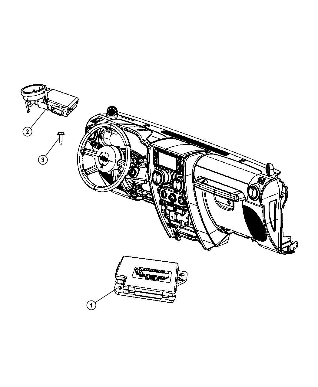 Diagram Modules Instrument Panel. for your Jeep Wrangler  