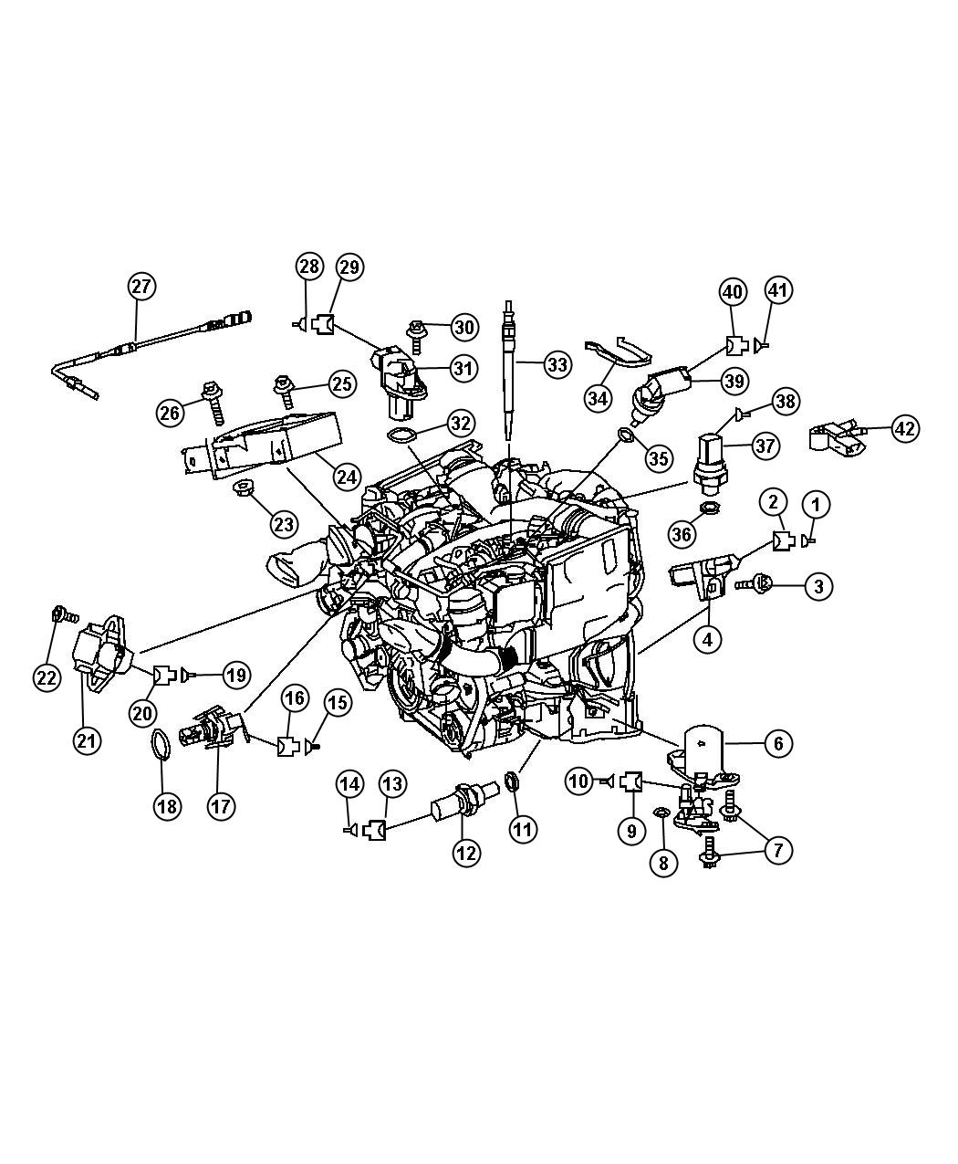 Diagram Sensors Diesel Engine. for your 2022 Jeep Grand Cherokee   