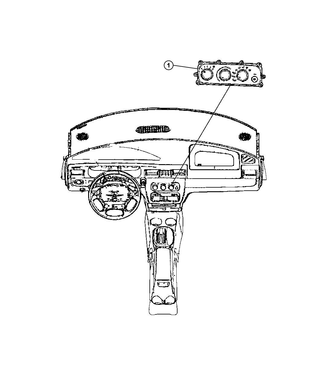 Diagram Switches Heating and Air Conditioning. for your Chrysler Sebring  