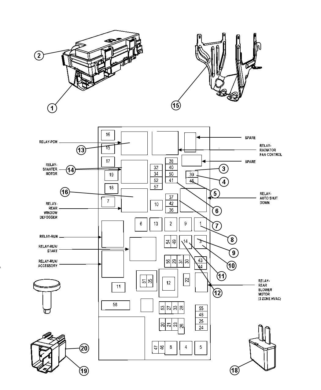 Diagram Power Distribution. for your Dodge