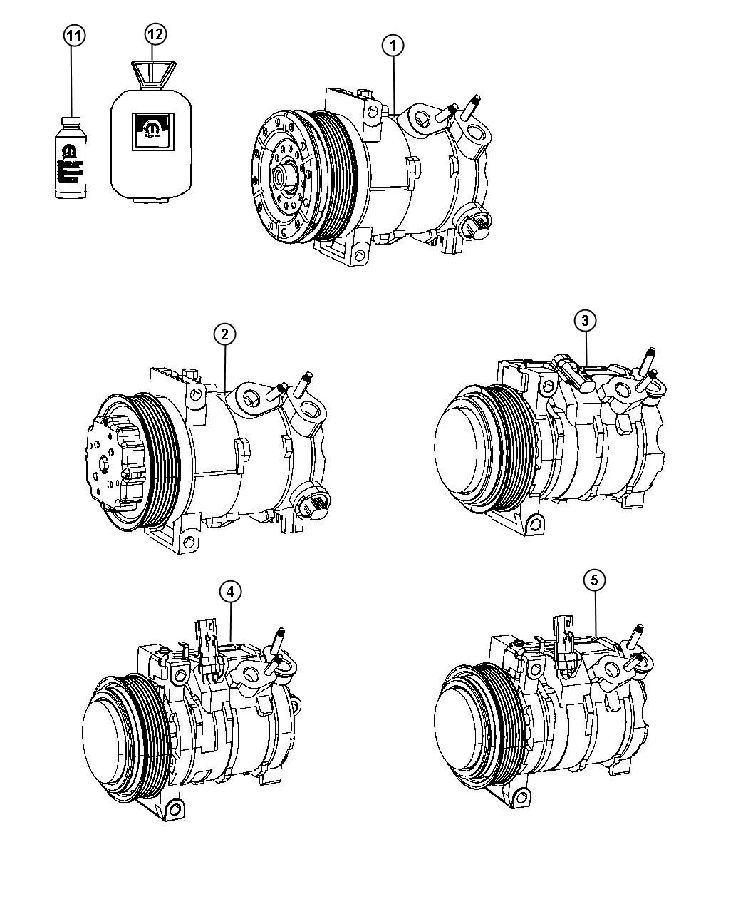 Diagram A/C Compressor. for your 2000 Chrysler 300  M 