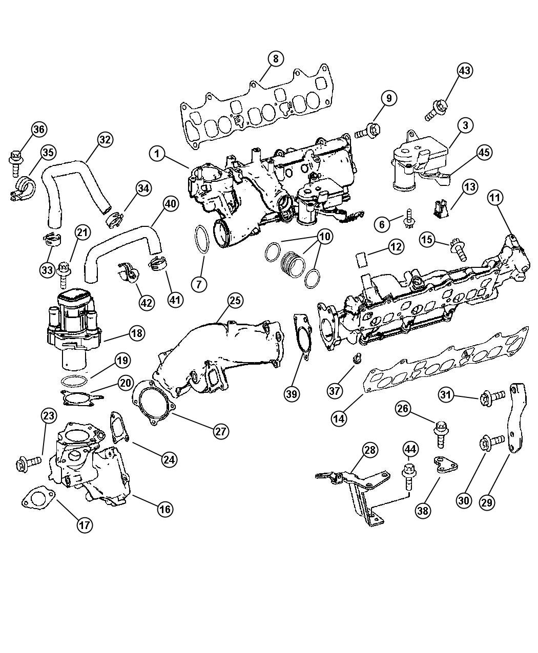 Diagram Intake Manifold. for your 2021 Dodge Charger   