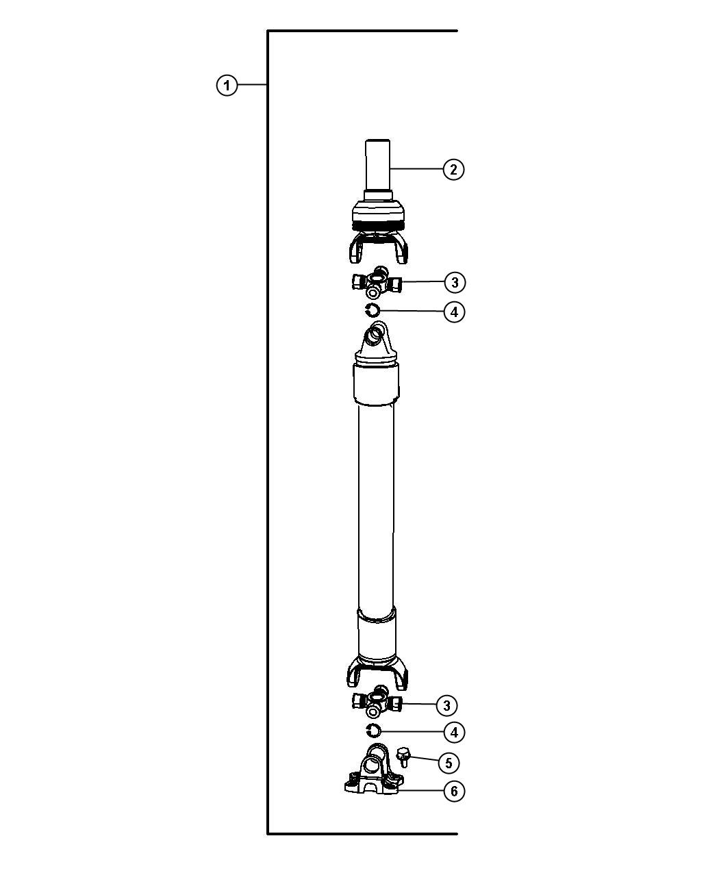 Diagram Shaft,Drive, Rear. for your Chrysler 300  M