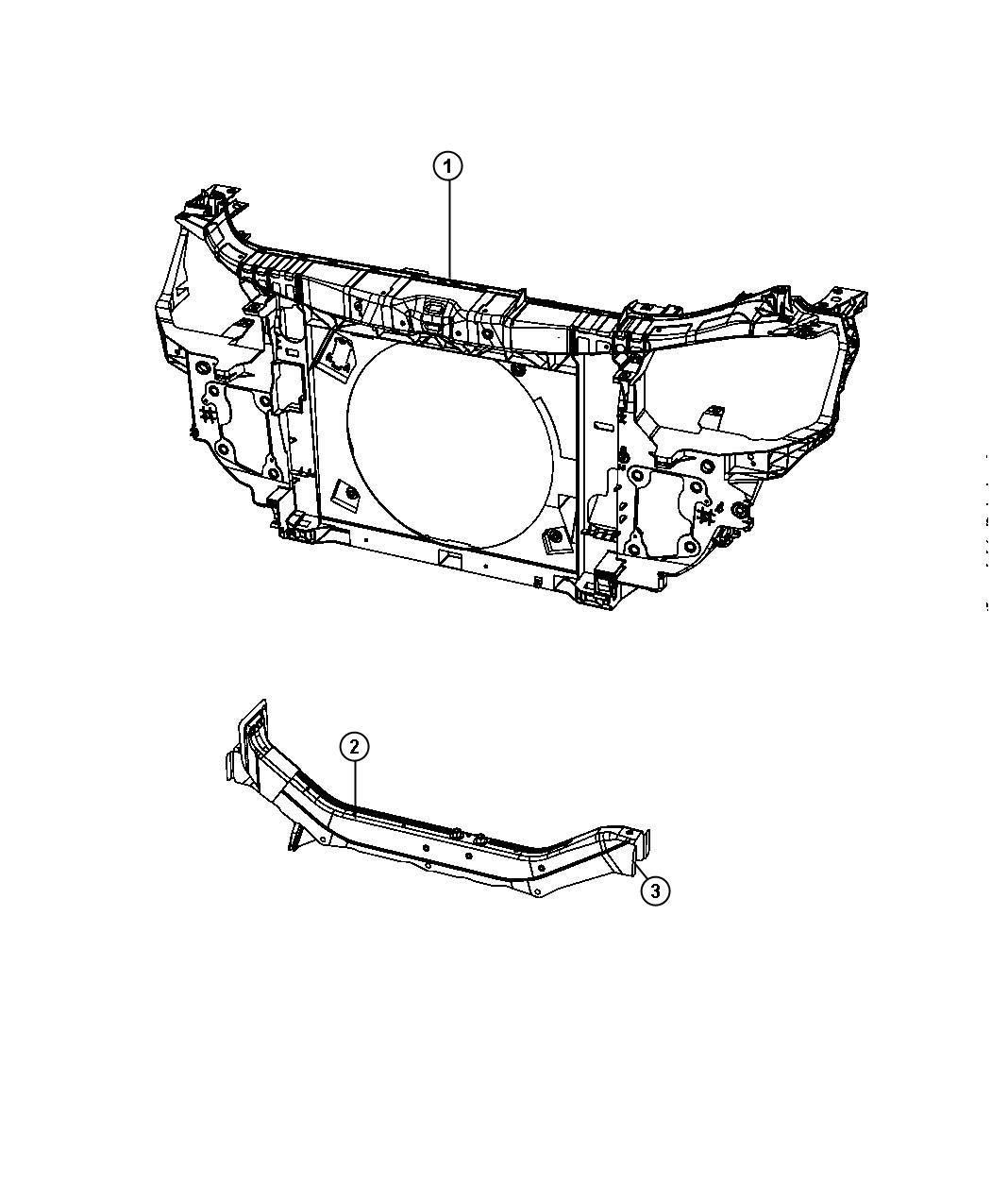 Radiator Support. Diagram