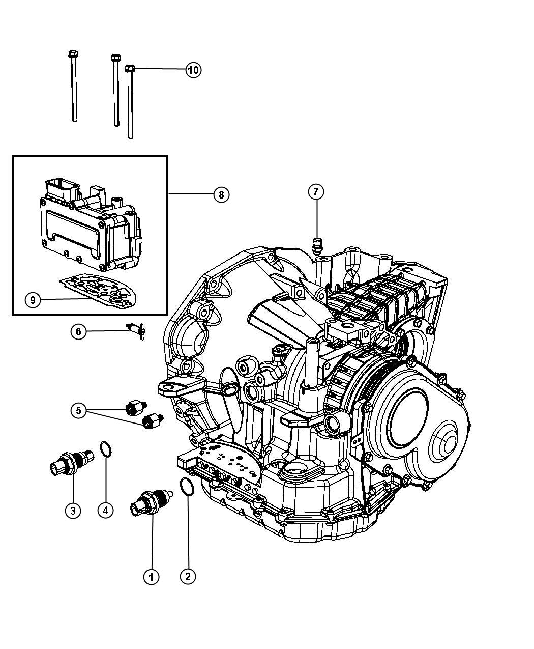 Diagram Sensors, Vents And Quick Connectors. for your 2009 Dodge Journey  SE 