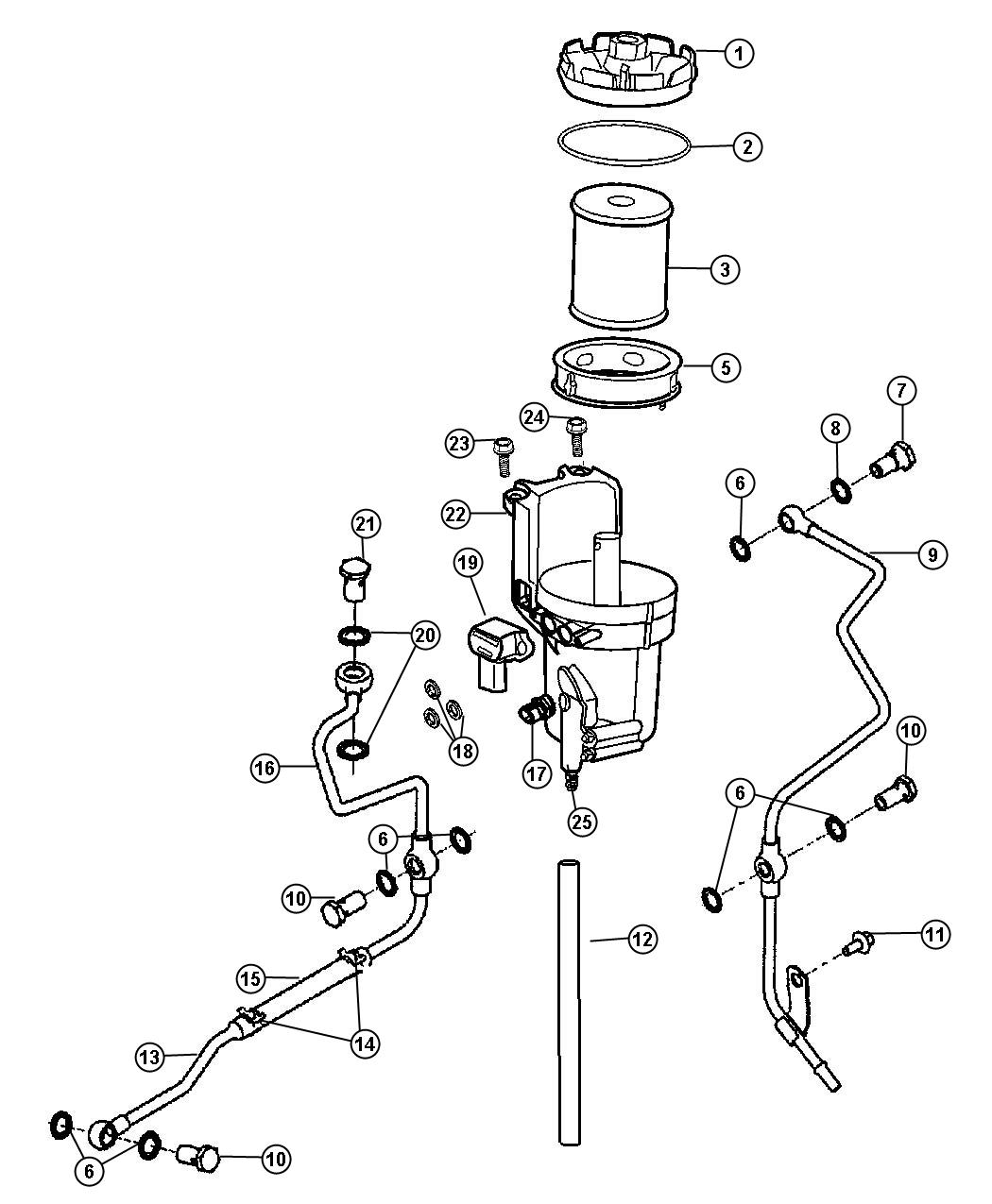 Fuel Filter. Diagram