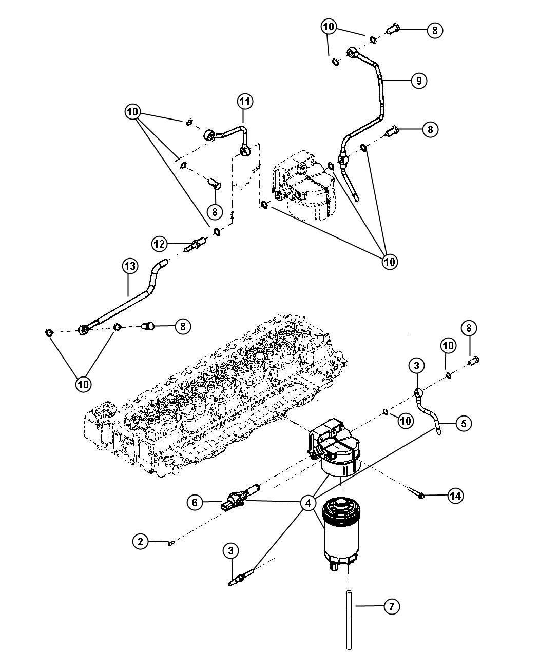 Diagram Fuel Filter. for your 2003 Chrysler 300  M 