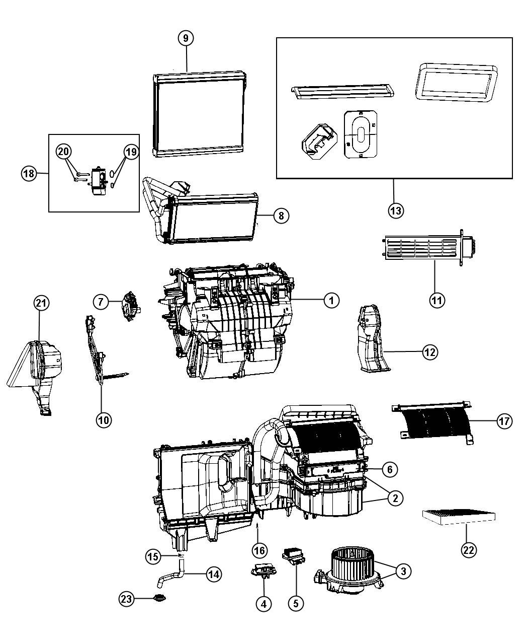 Diagram A/C and Heater Unit [Headlamp Off Time Delay]. for your 2000 Chrysler 300  M 