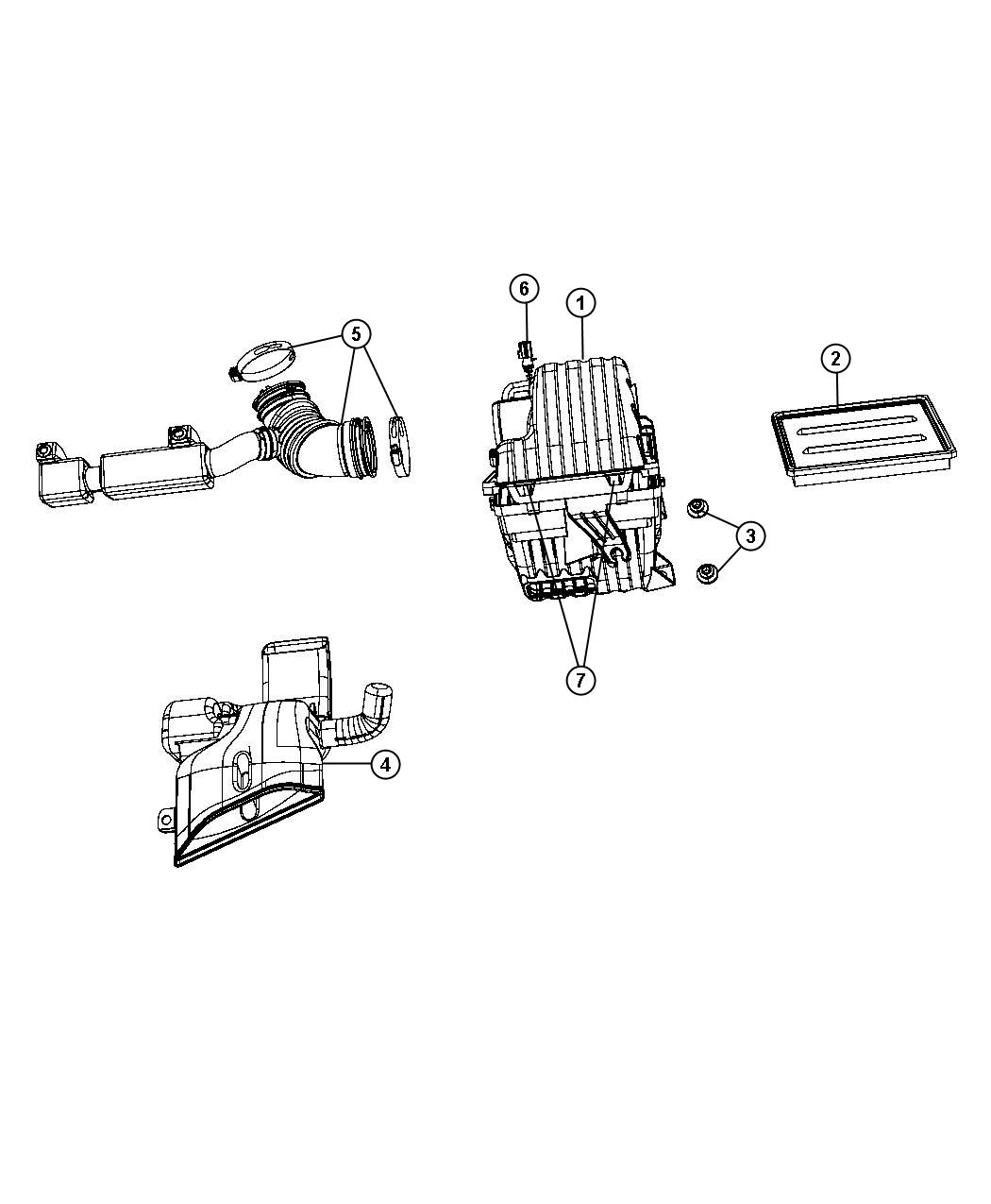 Diagram Air Cleaner and Related. for your Chrysler 300  M