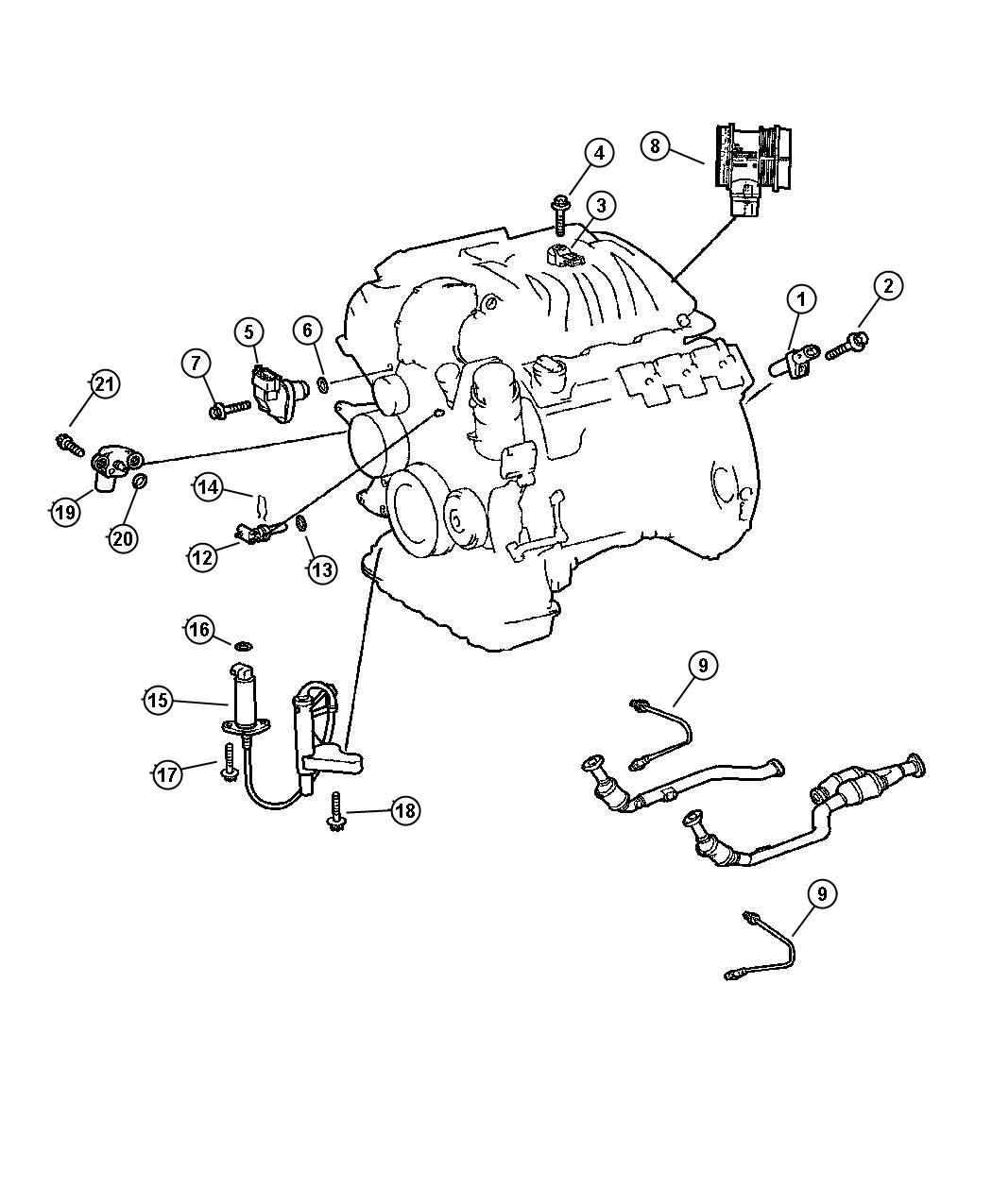 Diagram Sensors Engine. for your 2014 Chrysler 300   