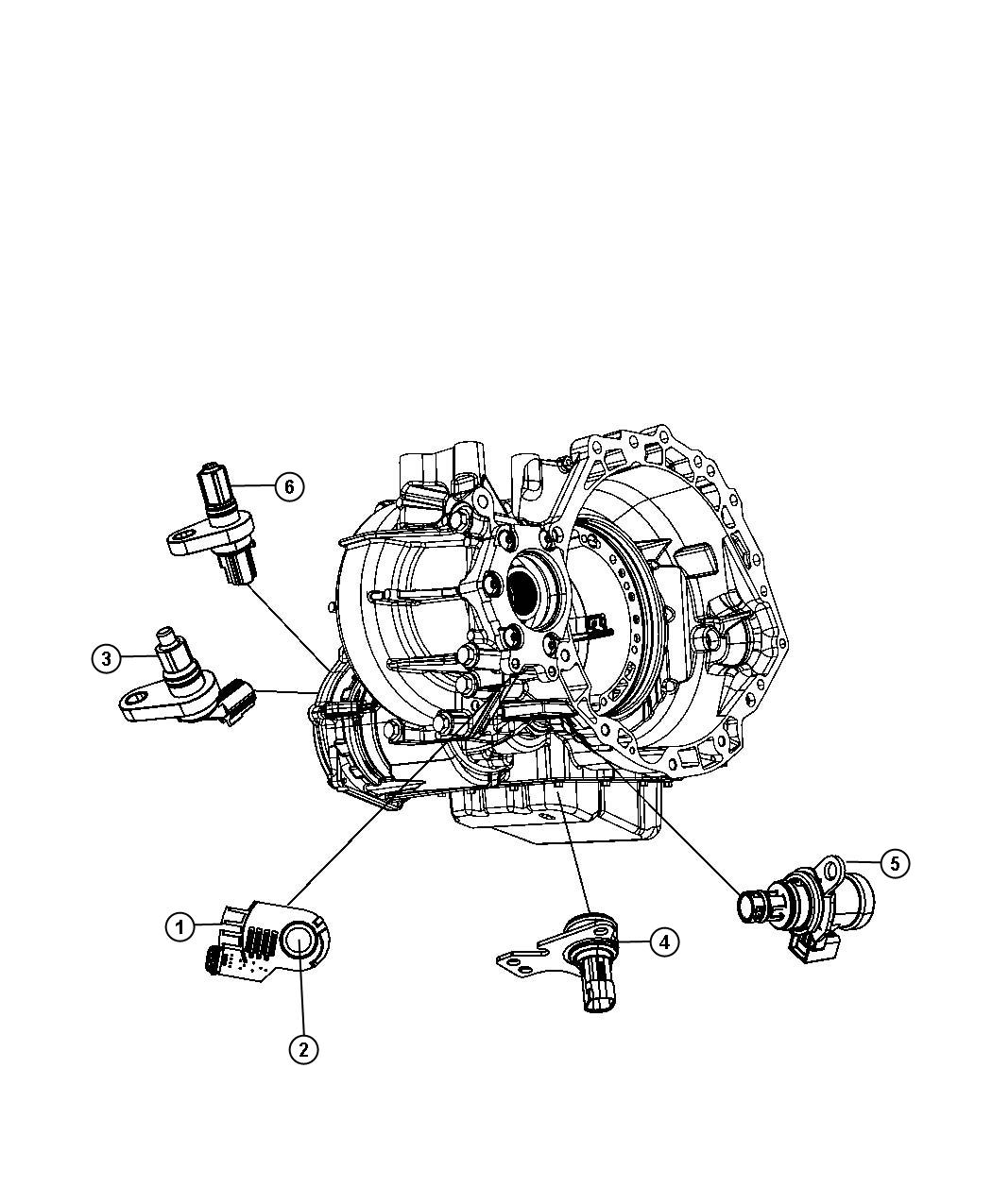 Diagram Sensers Drivetrain. for your 1999 Dodge Avenger   