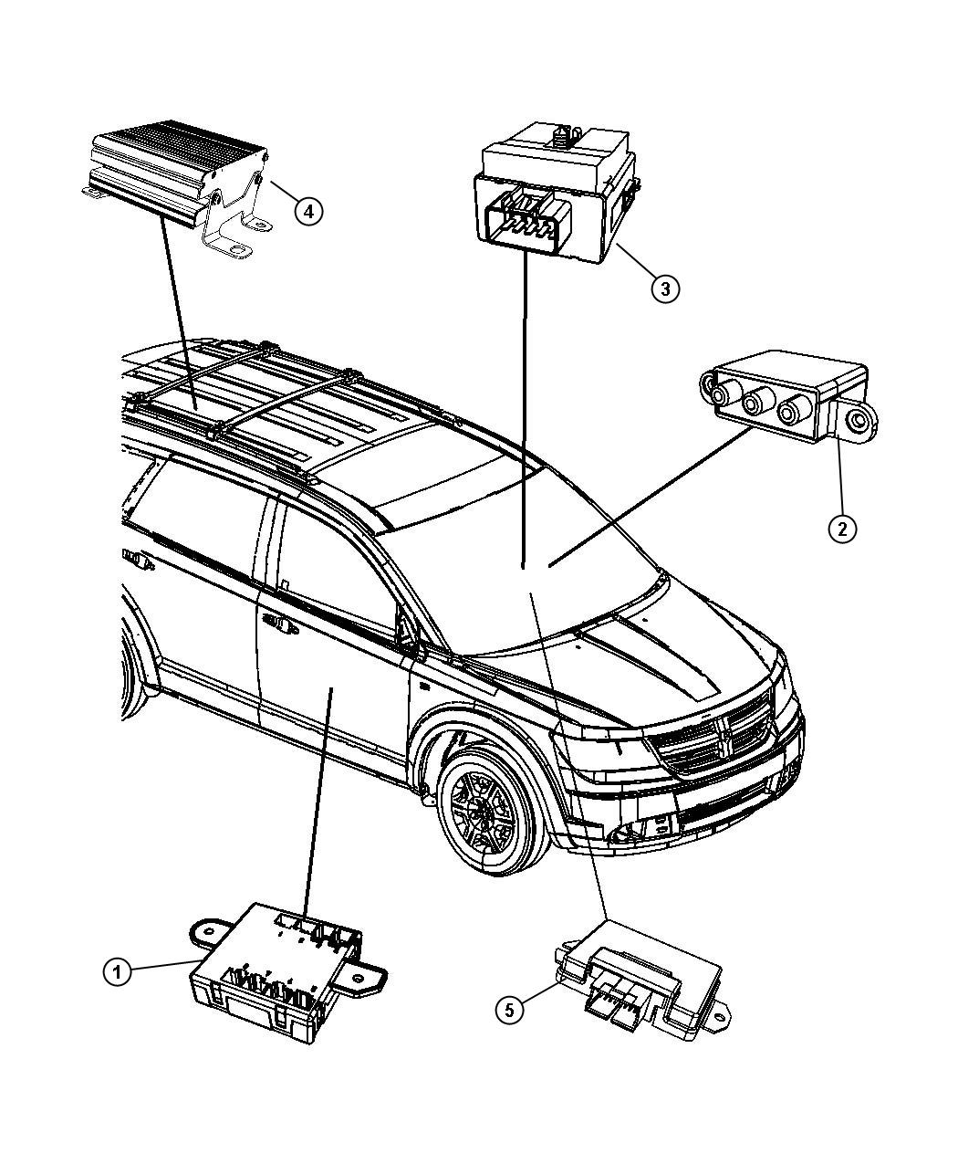 Diagram Modules Body. for your Dodge Journey  