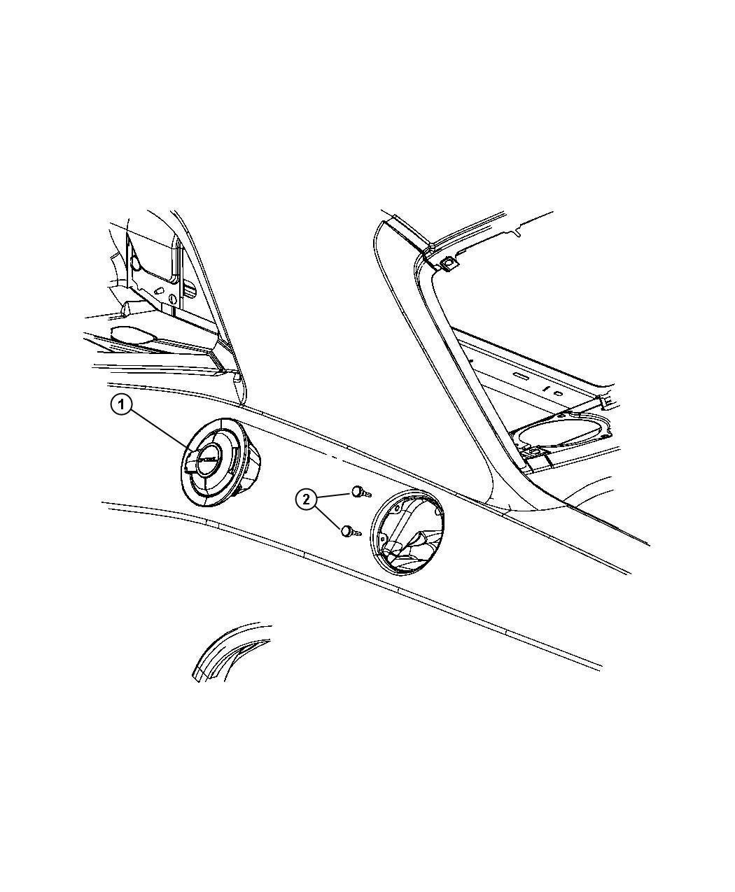 Diagram Fuel Filler Housing and Door. for your Chrysler 300  M