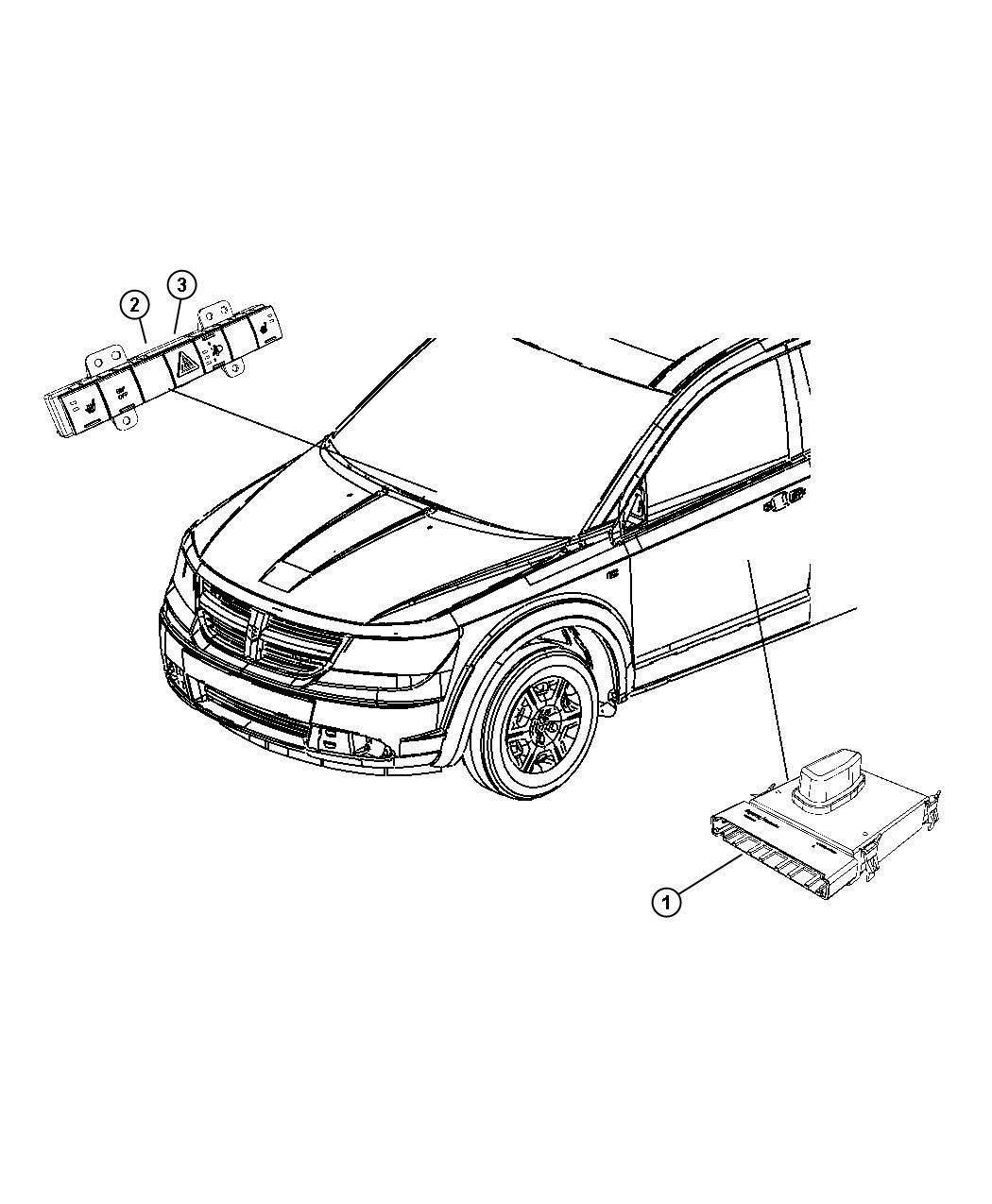 Diagram Switches Seats. for your 2020 Dodge Journey   