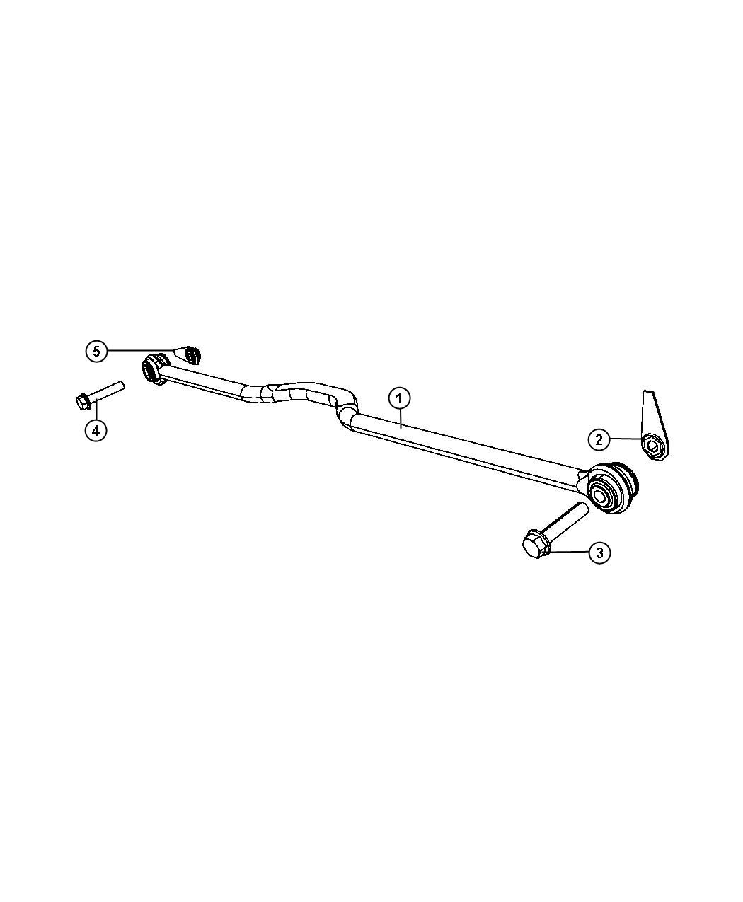 Diagram Track Bar, Rear. for your 2002 Chrysler 300  M 