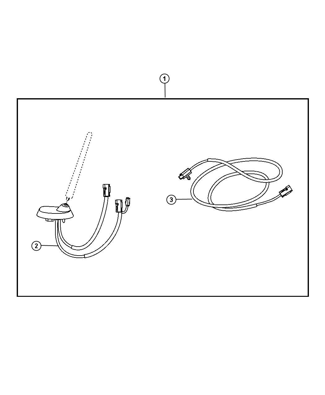 Diagram Install Kit - Satellite Receiver. for your Dodge Journey  