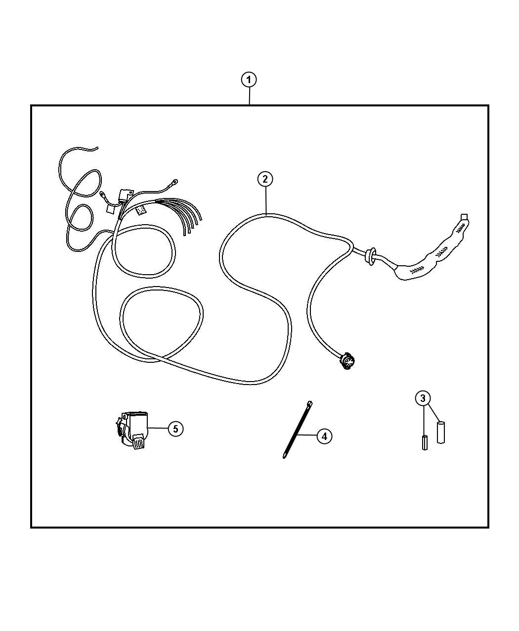 Diagram Wiring Kit -Trailer Tow-7-Way. for your 2020 Dodge Grand Caravan   