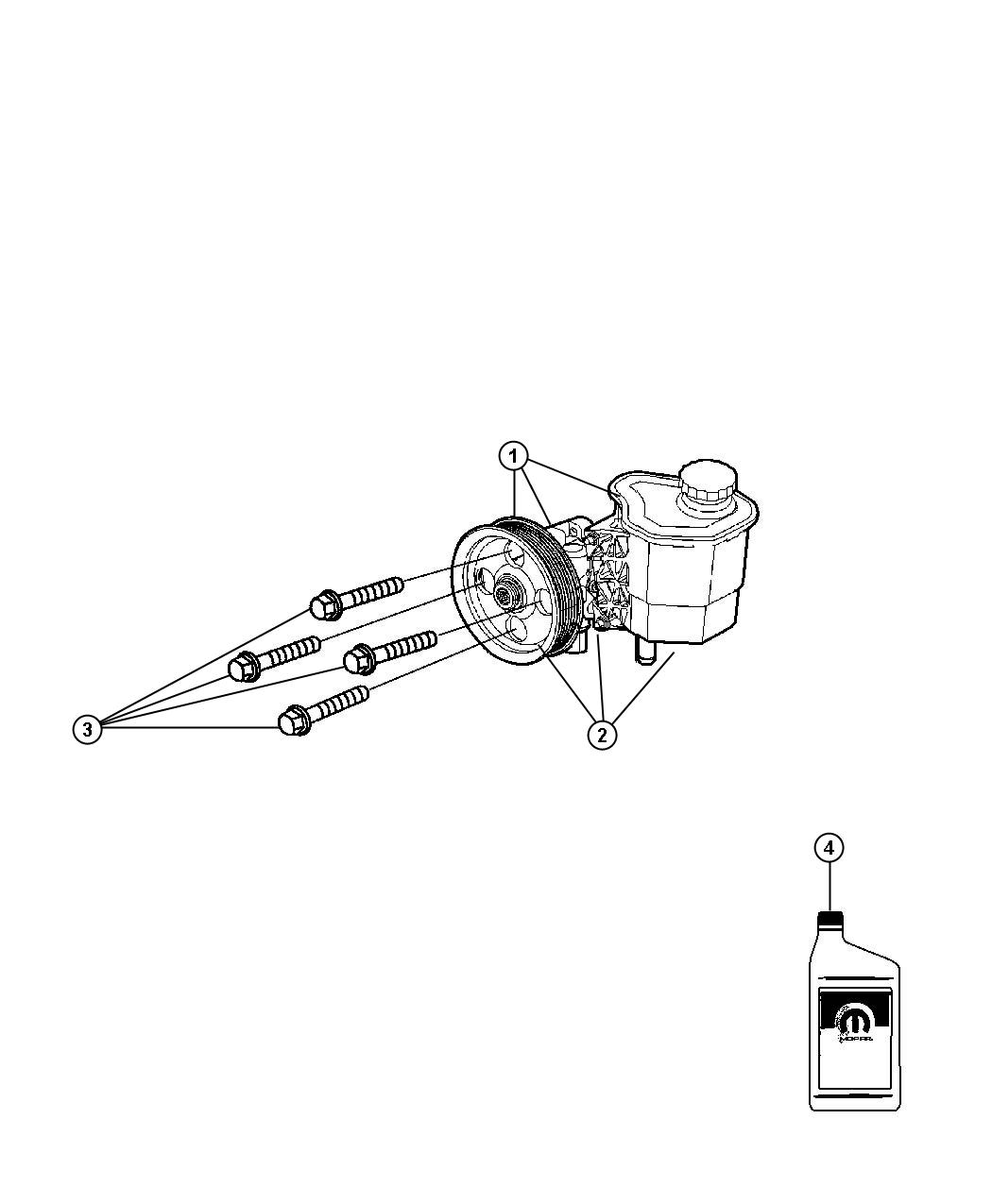 Diagram Power Steering Pump. for your Dodge