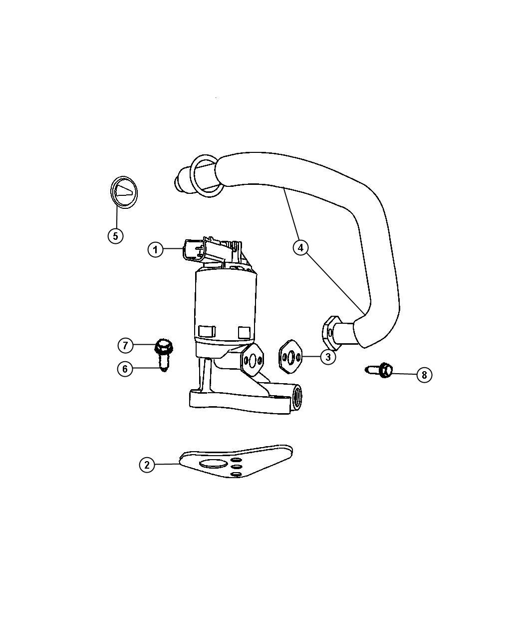 Diagram EGR Valve and Related. for your Chrysler