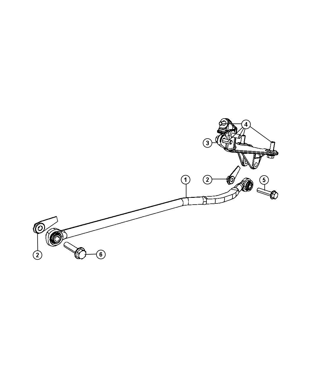 Diagram track Bar,Front. for your 2010 Dodge Ram 2500   