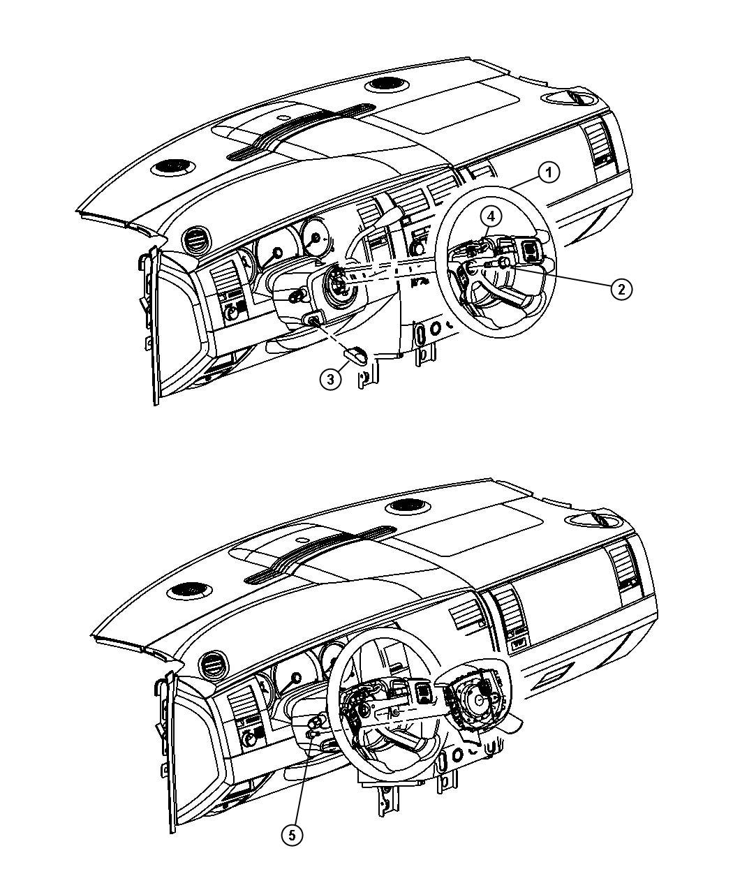 Diagram Steering Wheel Assembly. for your Chrysler