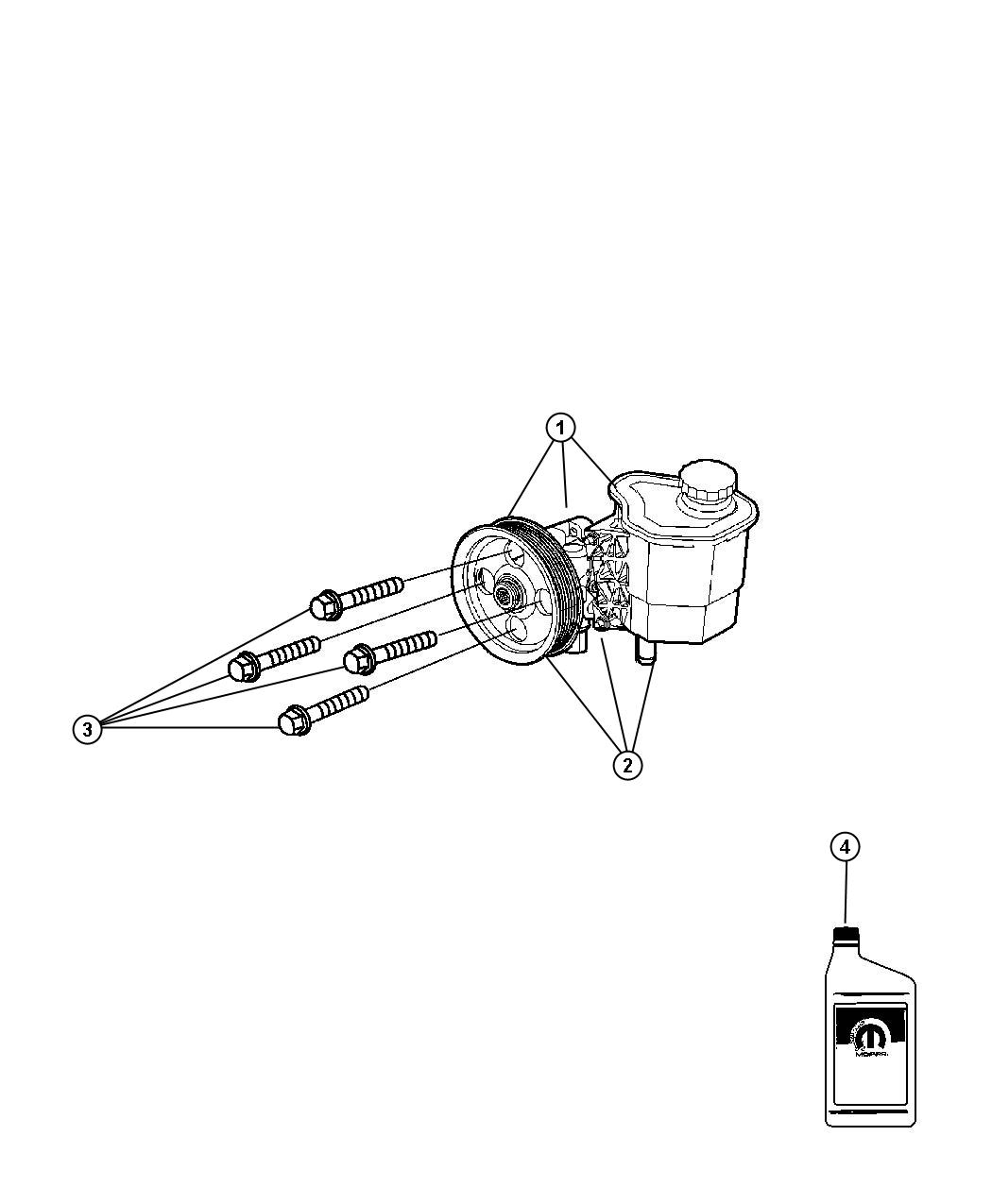 Diagram Power Steering Pump. for your Chrysler