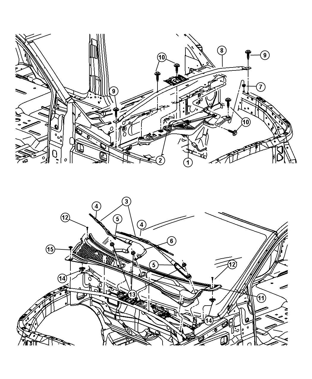 Diagram Wiper System Front. for your Chrysler