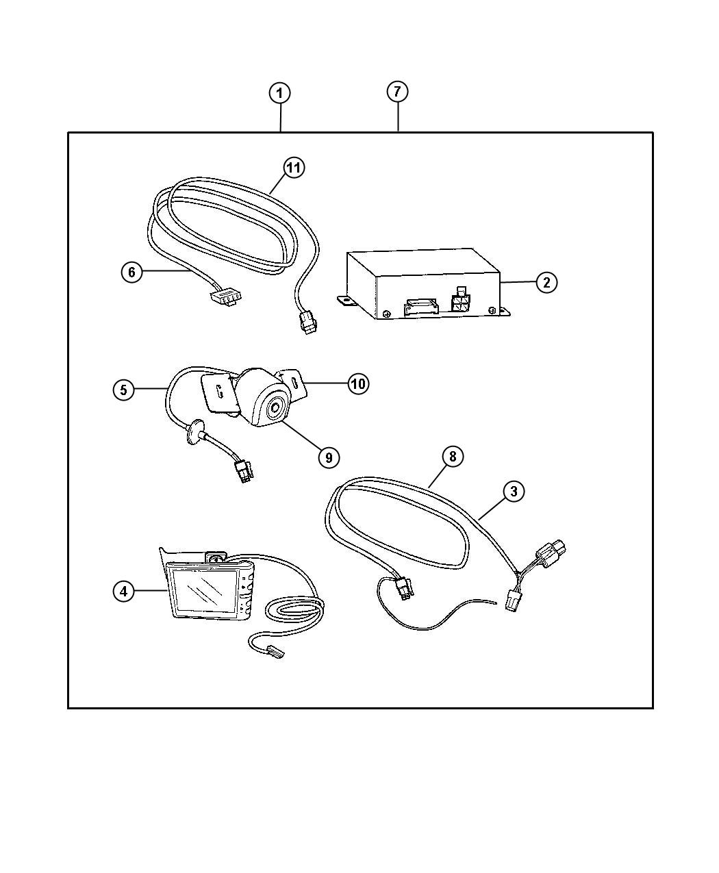 Diagram Camera - Back Up. for your Chrysler 300  M