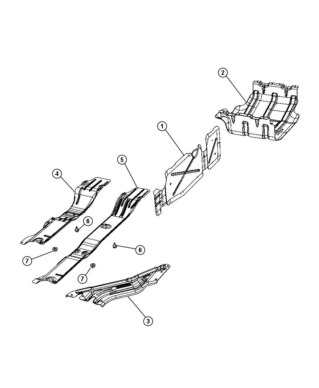 Diagram Under Body Protection. for your 2009 Ram 3500   