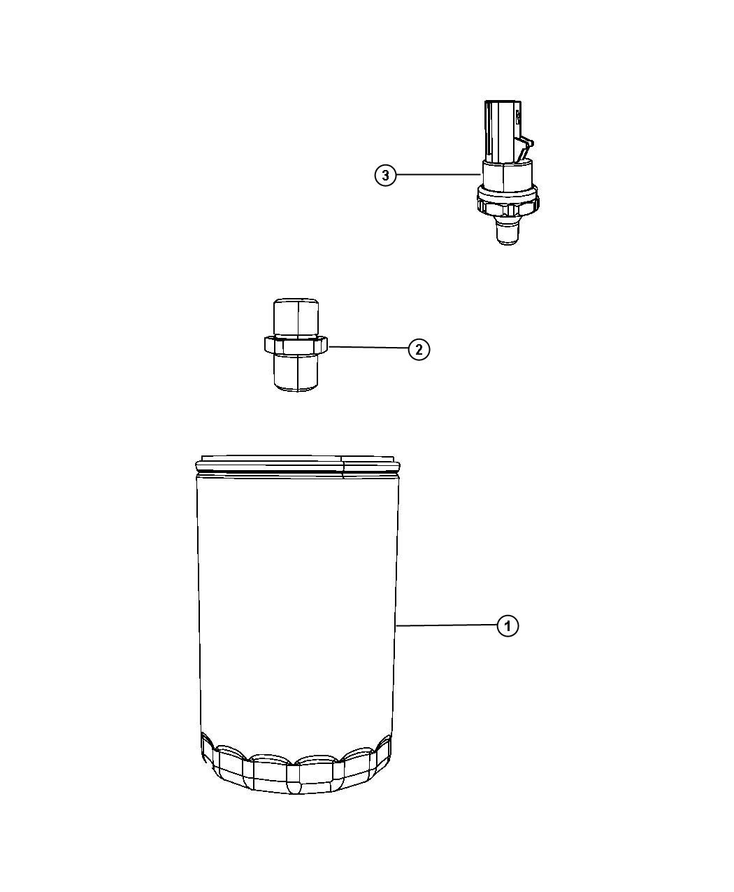 Diagram Engine Oil Filter 5.7L [5.7L Hemi Multi Displacement Engine]. for your Chrysler