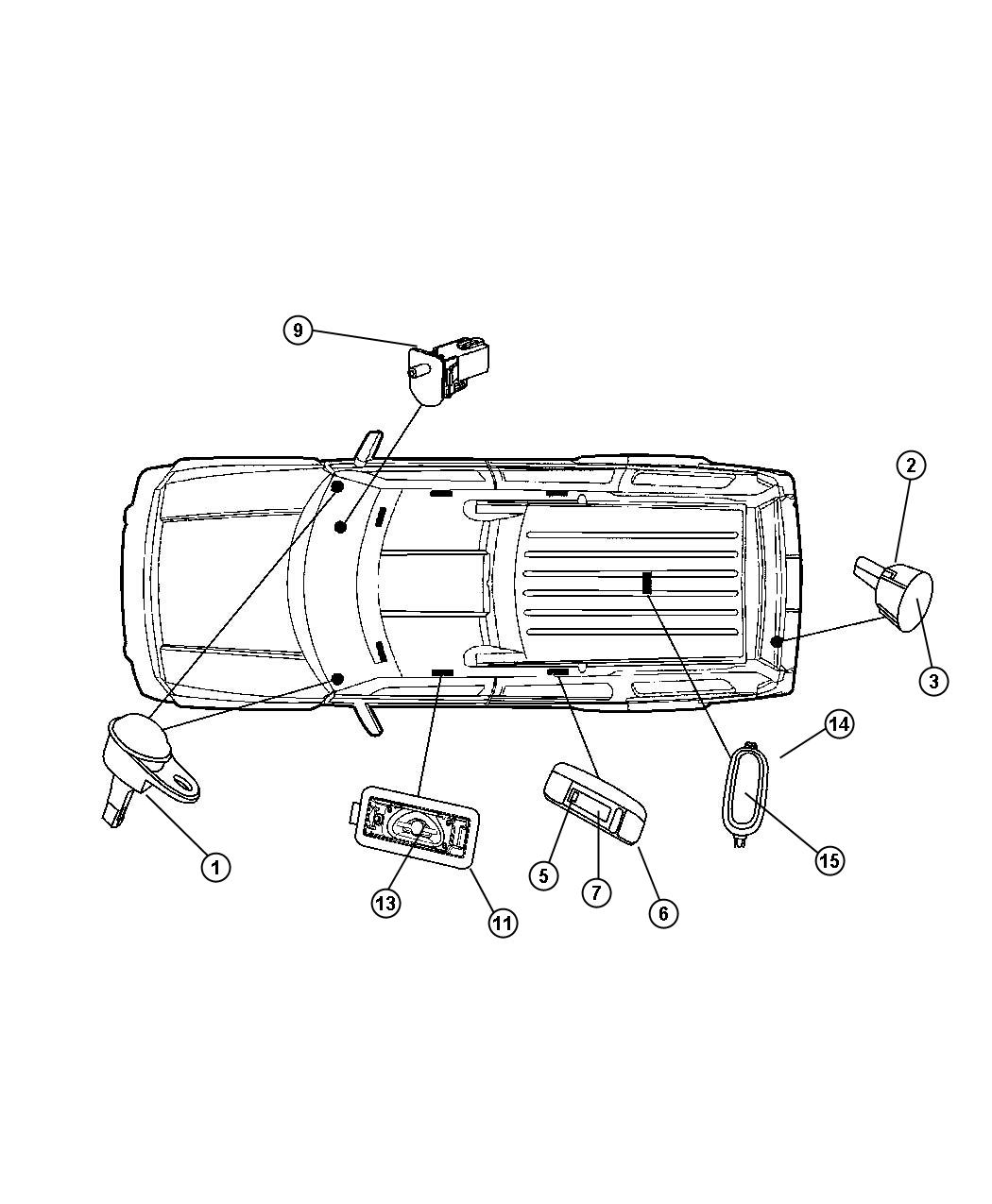 Lamps Interior. Diagram