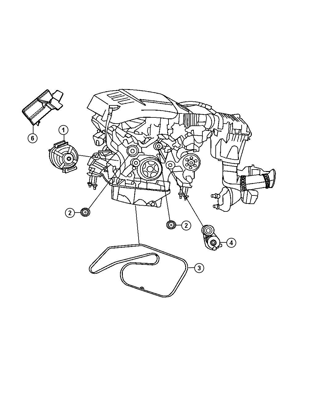 Diagram Generator/Alternator and Related Parts. for your Chrysler Pacifica  