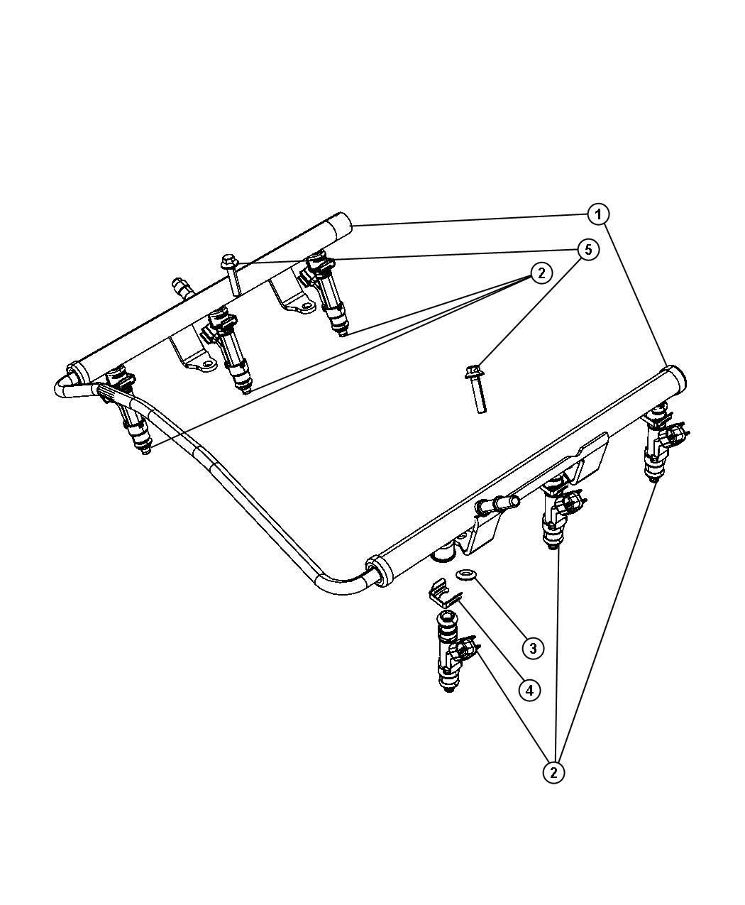 Diagram Fuel Rail. for your Jeep Grand Cherokee  